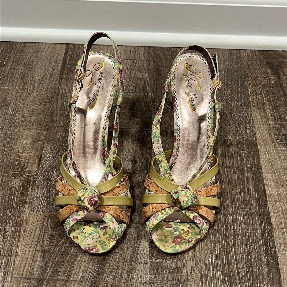 Poetic License Multicolor Floral Heels